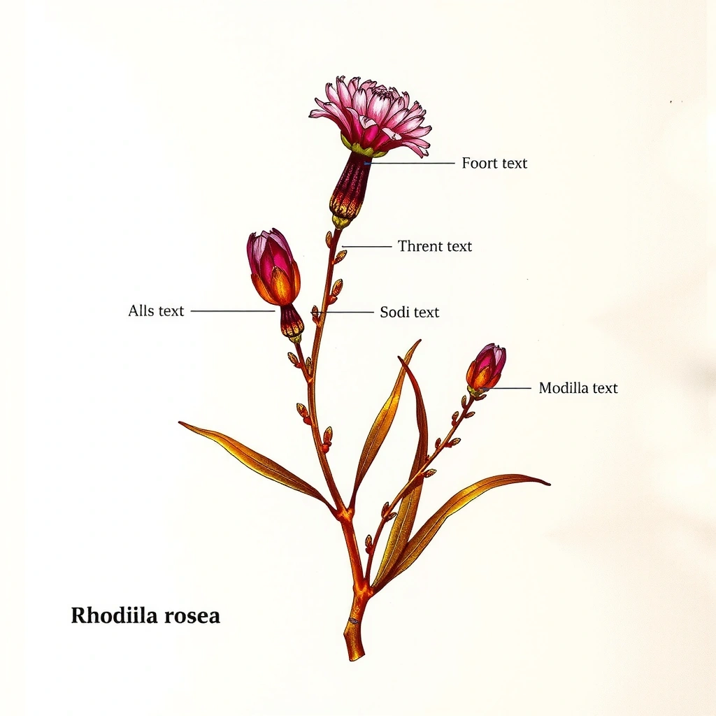 Rhodiola Rosea Illustration